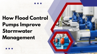 Essential Pumps for Water Management Solutions