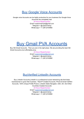 BuyVerified LinkedIn Accounts