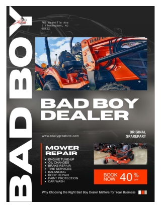 Why Choosing the Right Bad Boy Dealer Matters for Your Powersports Experience