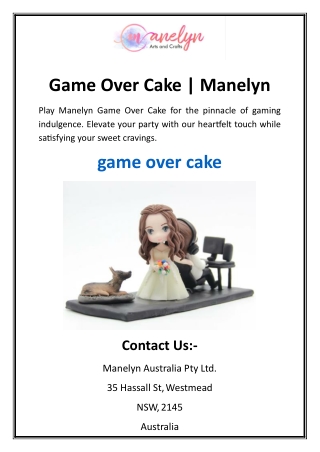 Game Over Cake