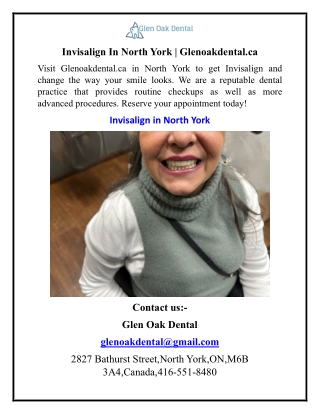 Invisalign In North York Glenoakdental.ca