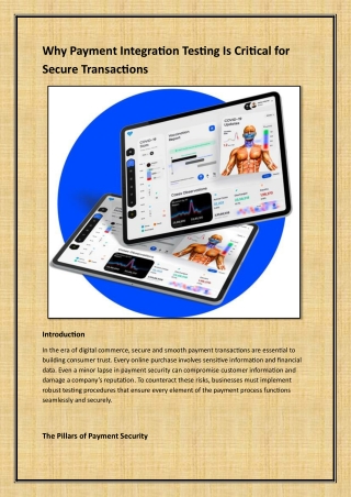 Why Payment Integration Testing Is Critical for Secure Transactions