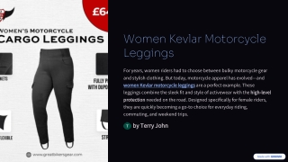 Women Kevlar Motorcycle Legging: The Perfect Blend of Style, Comfort, and Protec
