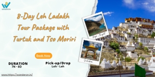 8-Day Leh Ladakh Tour Package with Turtuk and Tso Moriri