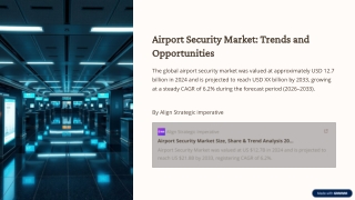 Airport Security Market Insights, Trends, Growth Drivers & Competitive Outlook