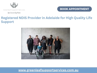 Registered NDIS Provider in Adelaide for High Quality Life Support