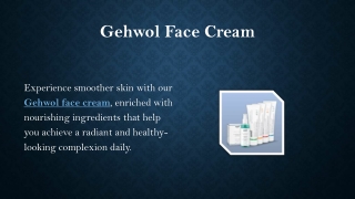 Gehwol Face Cream