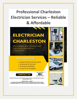 Professional Charleston Electrician Services – Reliable & Affordable