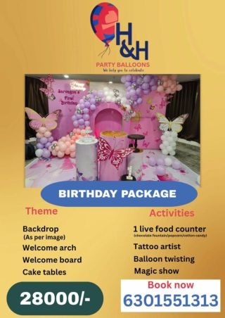 Top rated party decorators near Nizampet Mehfil area