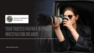 Your Trusted Partner in Private Investigation Orlando
