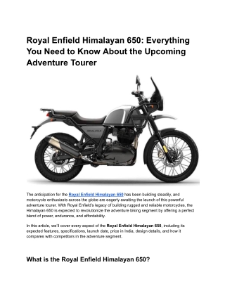Royal Enfield Himalayan 650_ Everything You Need to Know About the Upcoming Adventure Tourer