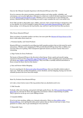 Monster Of Terps Home in USA