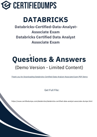 Databricks-Certified-Data-Analyst-Associate