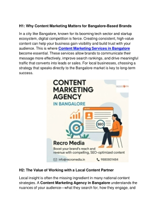 H1_ Why Content Marketing Matters for Bangalore-Based Brands