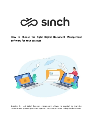 How to Choose the Right Digital Document Management Software for Your Business
