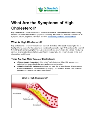 What Are the Symptoms of High Cholesterol?