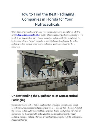 How to Find the Best Packaging Companies in Florida for Your Nutraceuticals (2)