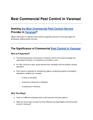 blog _ Business Solutions for Pest Control in Varanasi_ Discover the Best