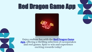 Red Dragon Game App