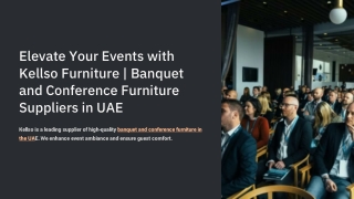 Banquet and Conference Furniture Suppliers in UAE