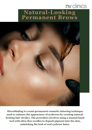 Perfectly Shaped Long-Lasting Permanent Brows