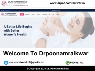 Top Gynaecologist in Indore – Dr. Poonam Raikwar