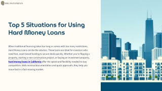 Top 5 Situations for Using Hard Money Loans