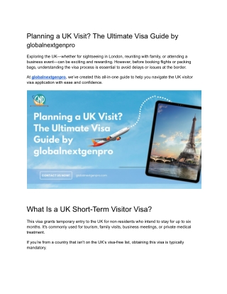 Planning a UK Visit_ The Ultimate Visa Guide by globalnextgenpro