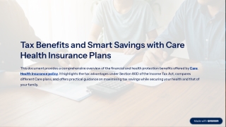 Top Care Health Insurance Plans That Help You Save Taxes in India