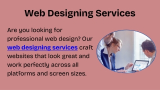 Web Designing Services