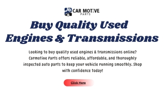 Buy Quality Used Engines & Transmissions