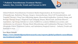 Global Pediatric Neuroblastoma Treatment Market