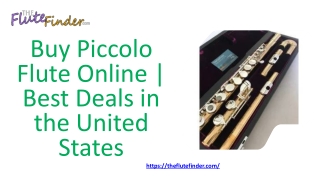 Buy Piccolo Flute Online  Best Deals in the United States