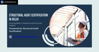 Structural Audit Certification in Delhi – Trusted Experts at Structural Audit Certification