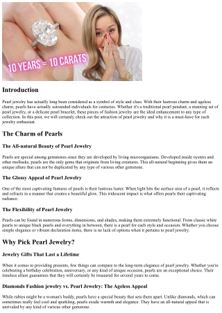 Pearl Jewelry: A Classic Addition to Your Collection