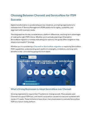 Choosing Between Cherwell and ServiceNow for ITSM Success