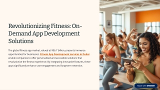 Revolutionizing Fitness: On-Demand App Development Solutions