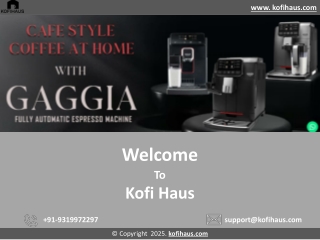Automatic Coffee Machines - Kofi Haus