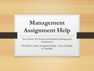 Trusted Management Assignment Help in Australia for Academic Success