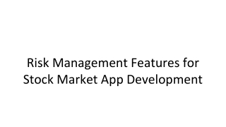 Stock Market App Development: Essential Risk Management Features for 2025