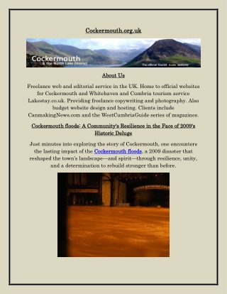 2009 Floods in Cockermouth