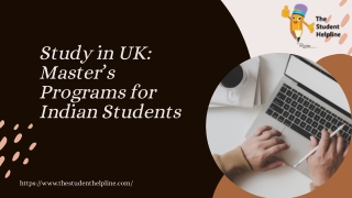 Study in UK: Master’s Programs for Indian Students