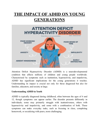 THE IMPACT OF ADHD ON YOUNG GENERATIONS