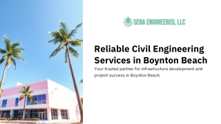 Reliable Civil Engineering Services in Boynton Beach