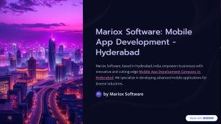 App-Powered Innovation: Discovering Hyderabad’s Top Mobile App Development