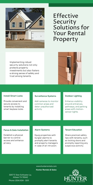 Effective Security Solutions for Your Rental Property