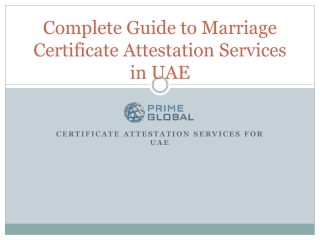 Complete Guide to Marriage Certificate Attestation Services in uae