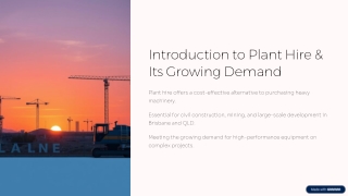 Boosting Project Success with Expert Plant Hire Services in Brisbane & QLD