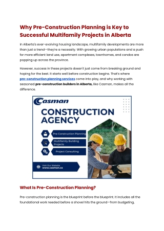 Why Pre-Construction Planning is Key to Successful Multifamily Projects in Alberta (1)