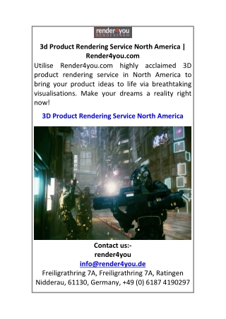 3d Product Rendering Service North America Render4you.com